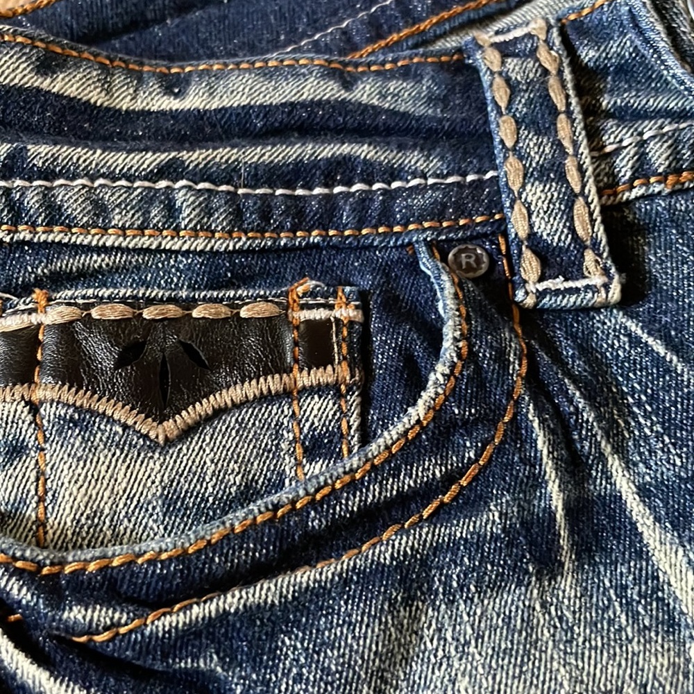 Red Rivet Jeans - Picture 6 of 7